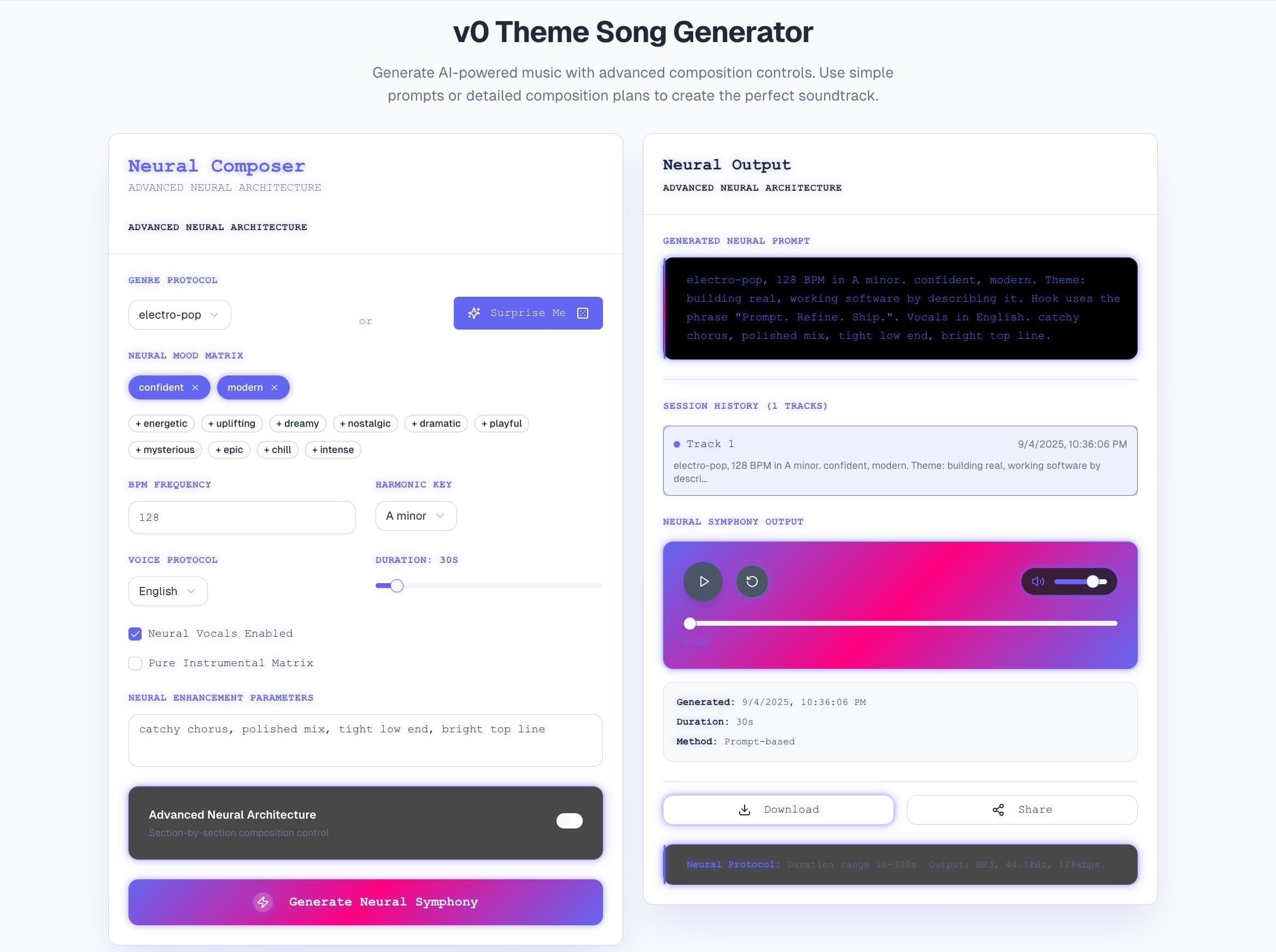 ElevenLabs Music Starter