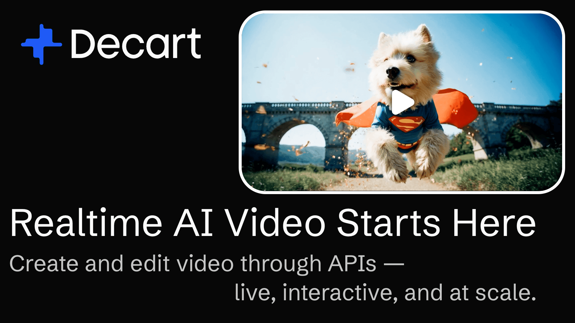 Decart SDK Realtime Template