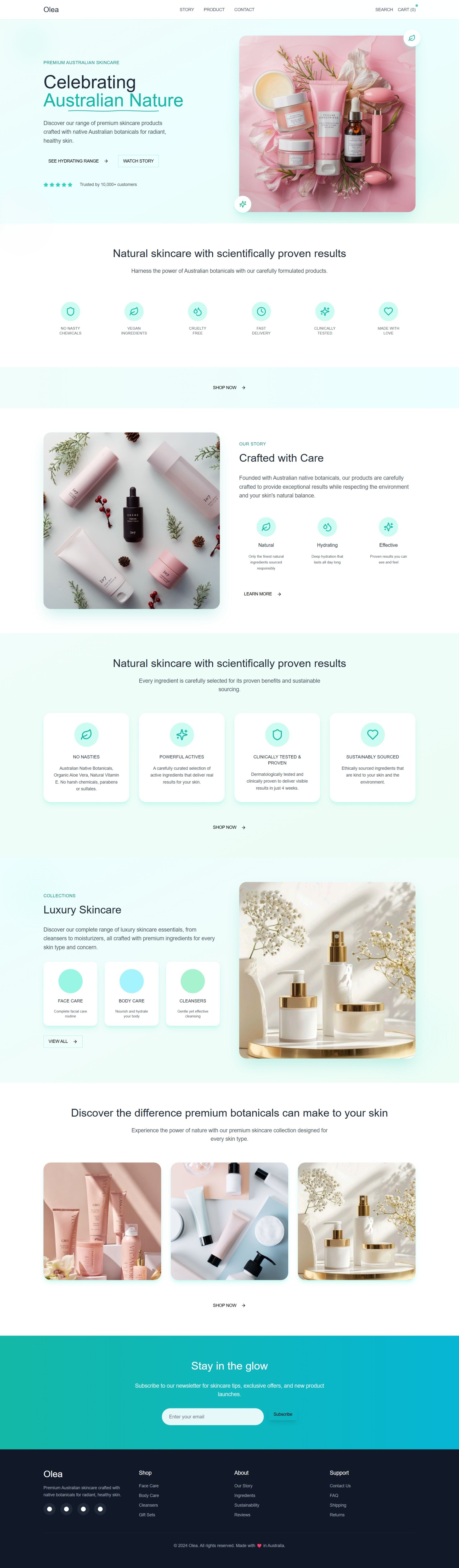 Exact landing page clone