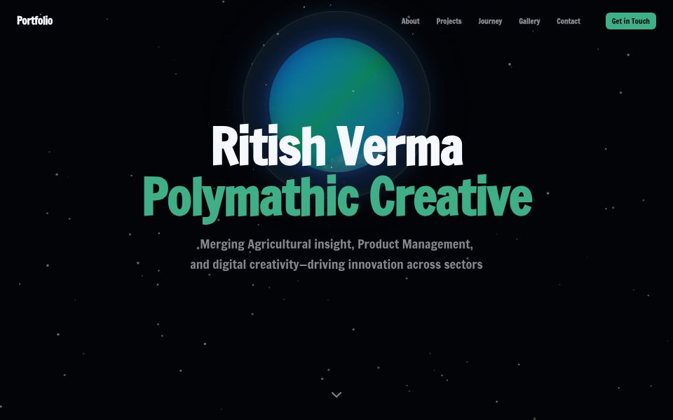 Portfolio website design