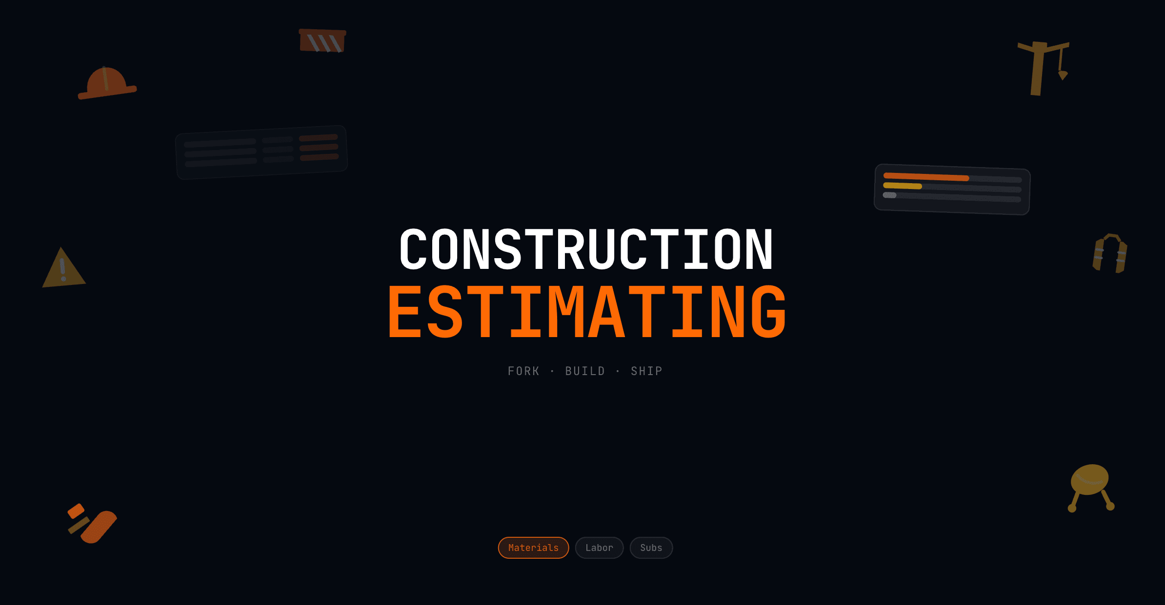 Construction Estimating Tool