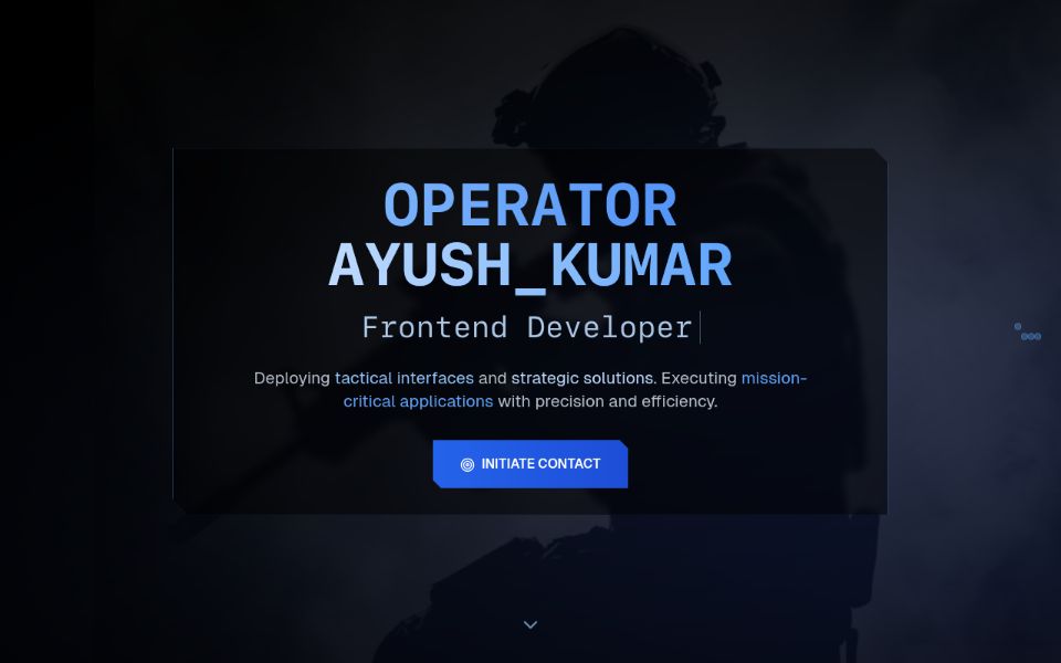 Call of duty theme portfolio
