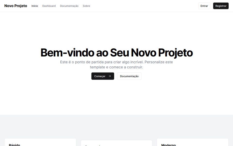 Novo projeto