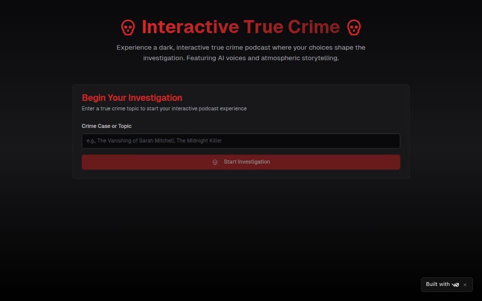 ElevenLabs "True" Crime Podcast Generator