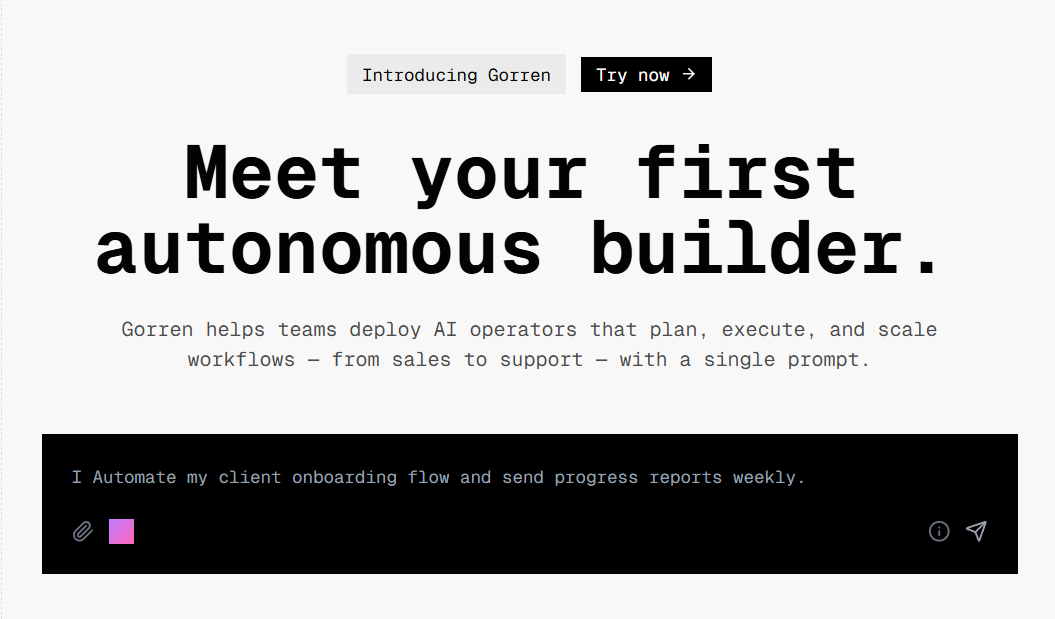 Modern AI app Hero WIth CTA