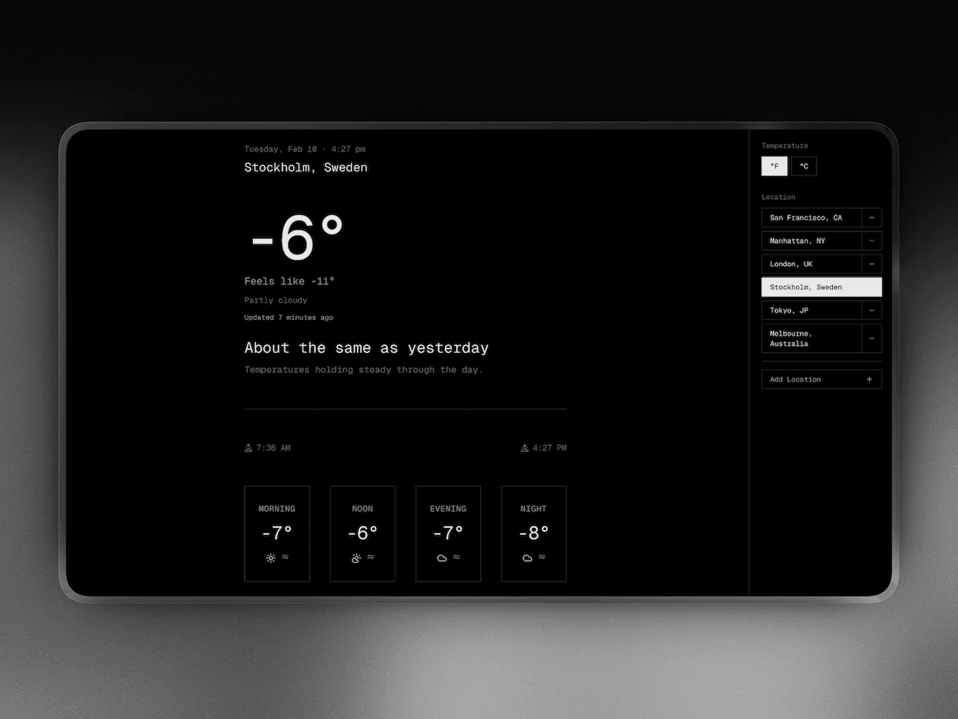 Minimal Weather App