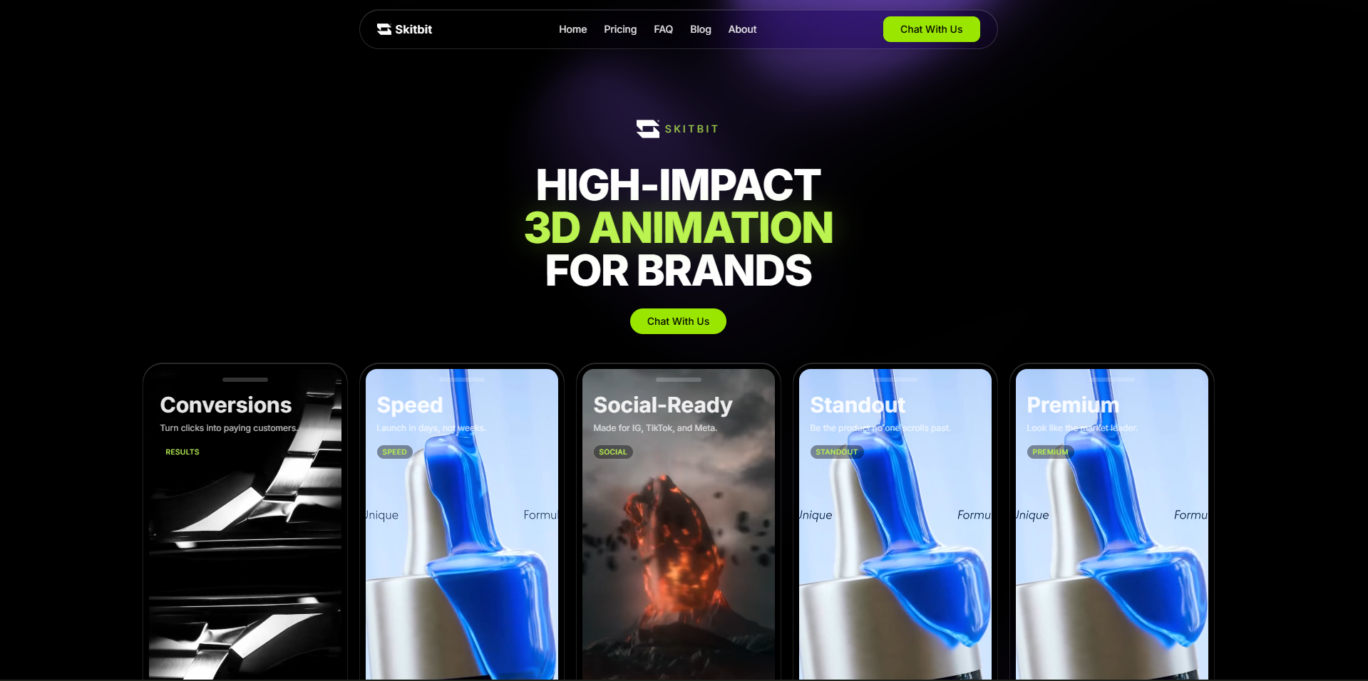 Modern Agency Website - Liquid Glass