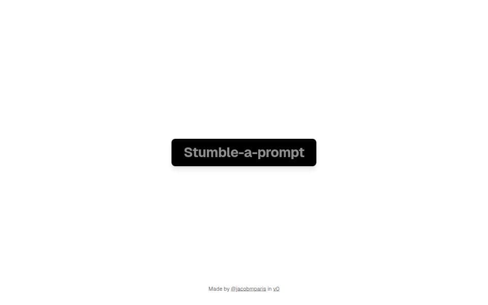 Stumble-a-prompt