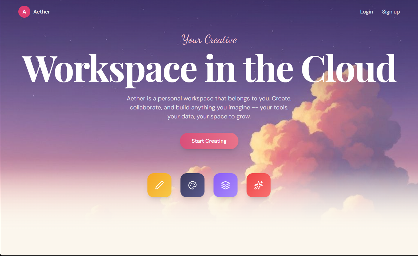 Ghibli Inspired Landing Page
