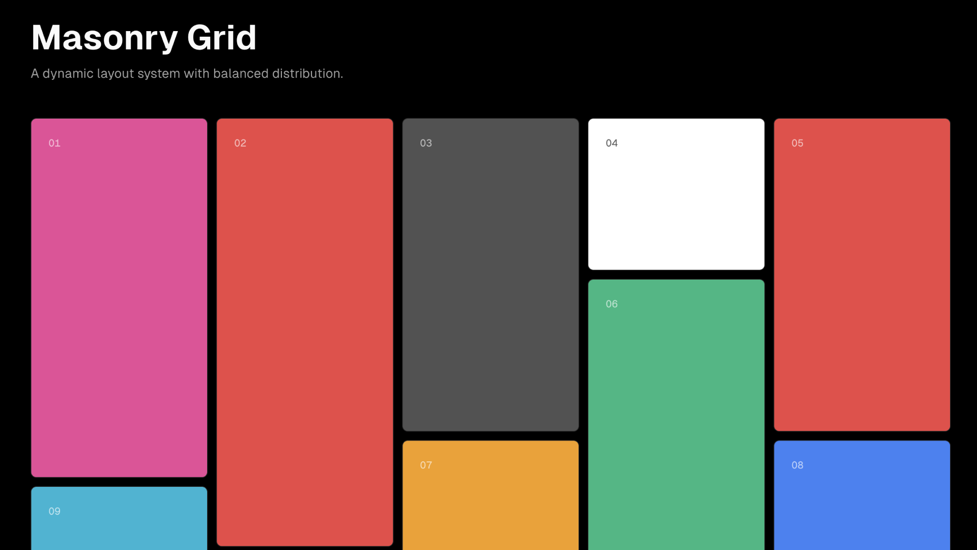Masonry Grid