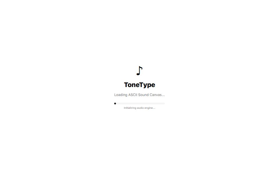 ASCII sound canvas