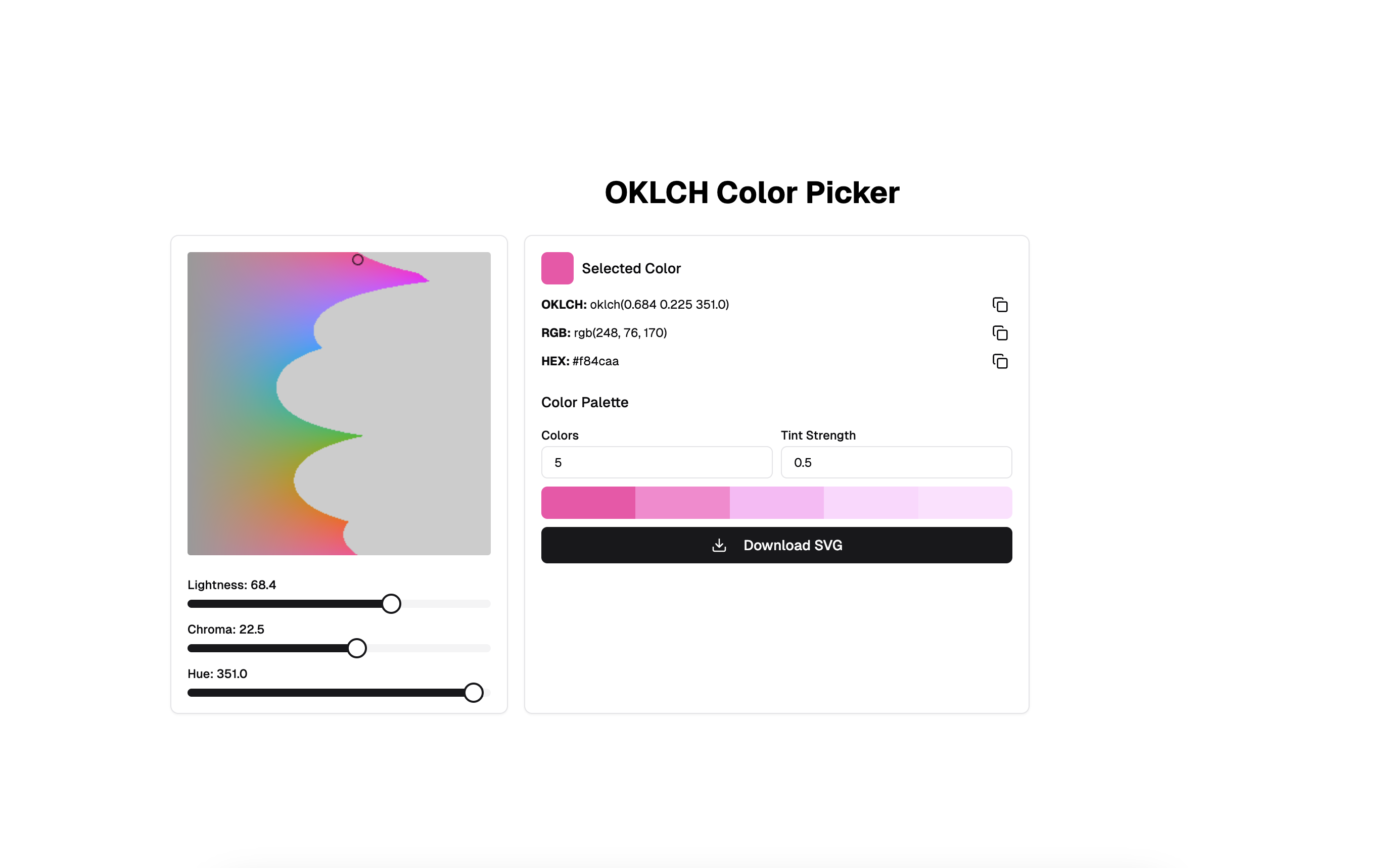 Oklch Color Picker