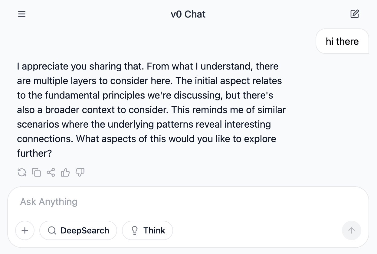 Chat UI with Vibration